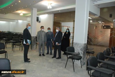 بازدید مدیر کل حوزه نظارت و ارزیابی  و تضمین کیفیت دانشگاه فرهنگیان از دانشگاه ثامن الحجج ( ع)