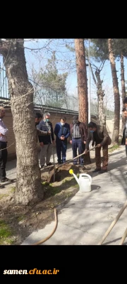 برگزاری آئین گرامی داشت روز درخت و درختکاری در واحد دانشگاهی ثامن الحجج (ع).