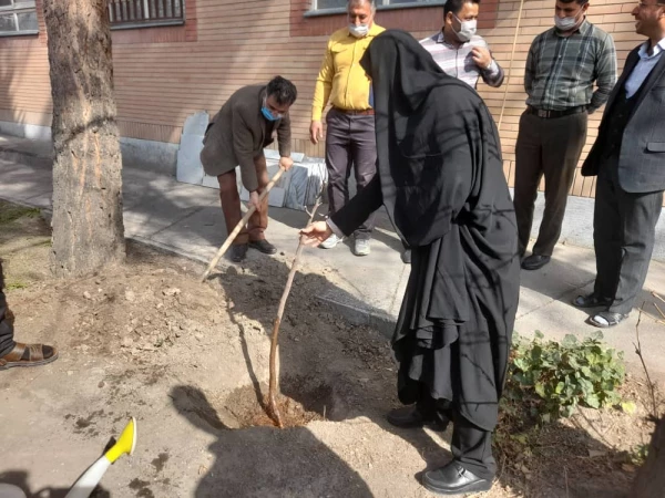 برگزاری آئین گرامی داشت روز درخت و درختکاری در واحد دانشگاهی ثامن الحجج (ع).