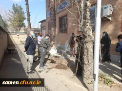 برگزاری آئین گرامی داشت روز درخت و درختکاری در واحد دانشگاهی ثامن الحجج (ع).