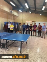 بازدید ریاست دانشگاه از مسابقات پینک پنگ