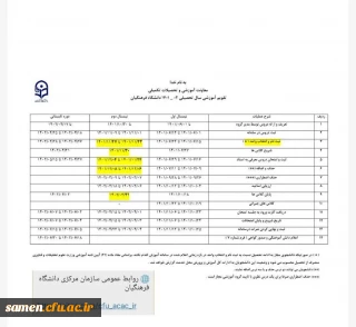 معاونت آموزشی و تحصیلات تکمیلی اعلام کرد

تقویم آموزشی نیمسال دوم سال جاری
